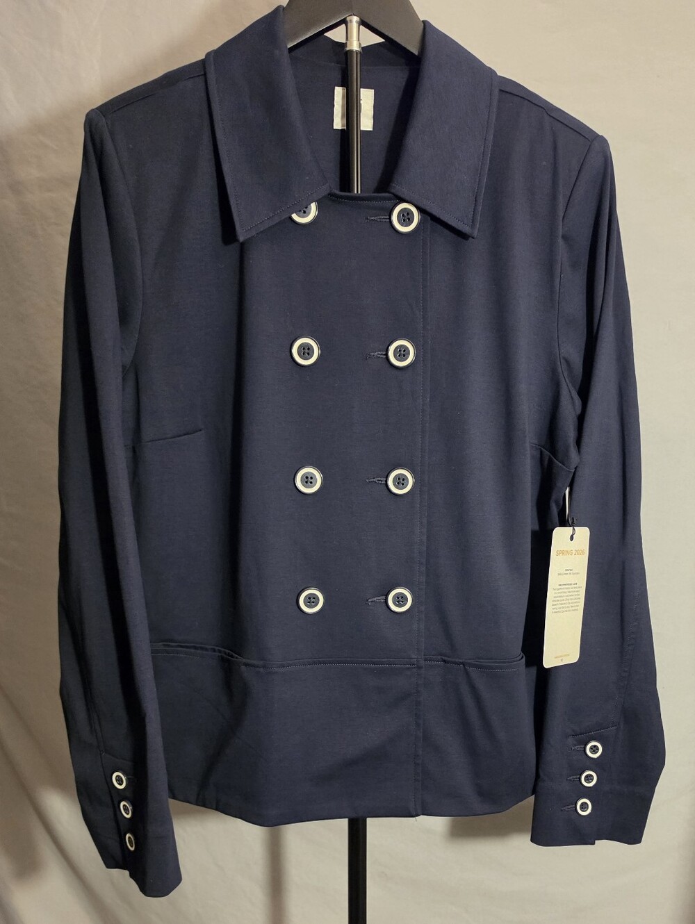 NWT Cabi Portside Jacket Size Large Style 6848 Was $179 Classic Navy